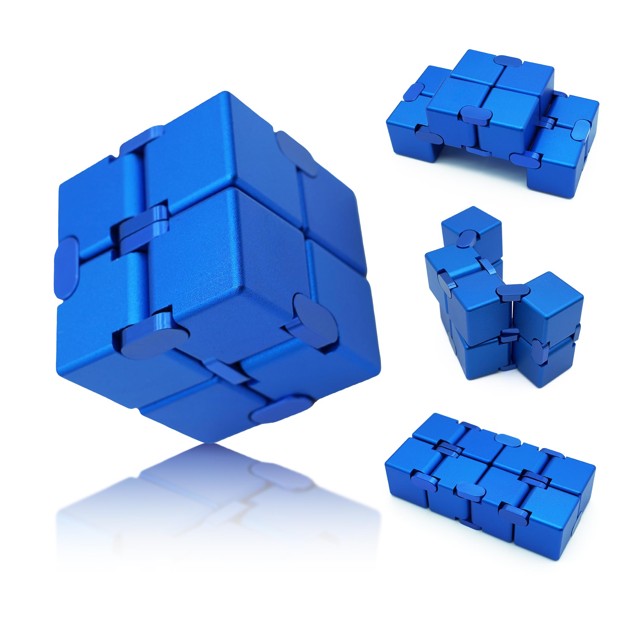 Dolasev Infinity Cube blue in hand for focused, relaxed work sessions.