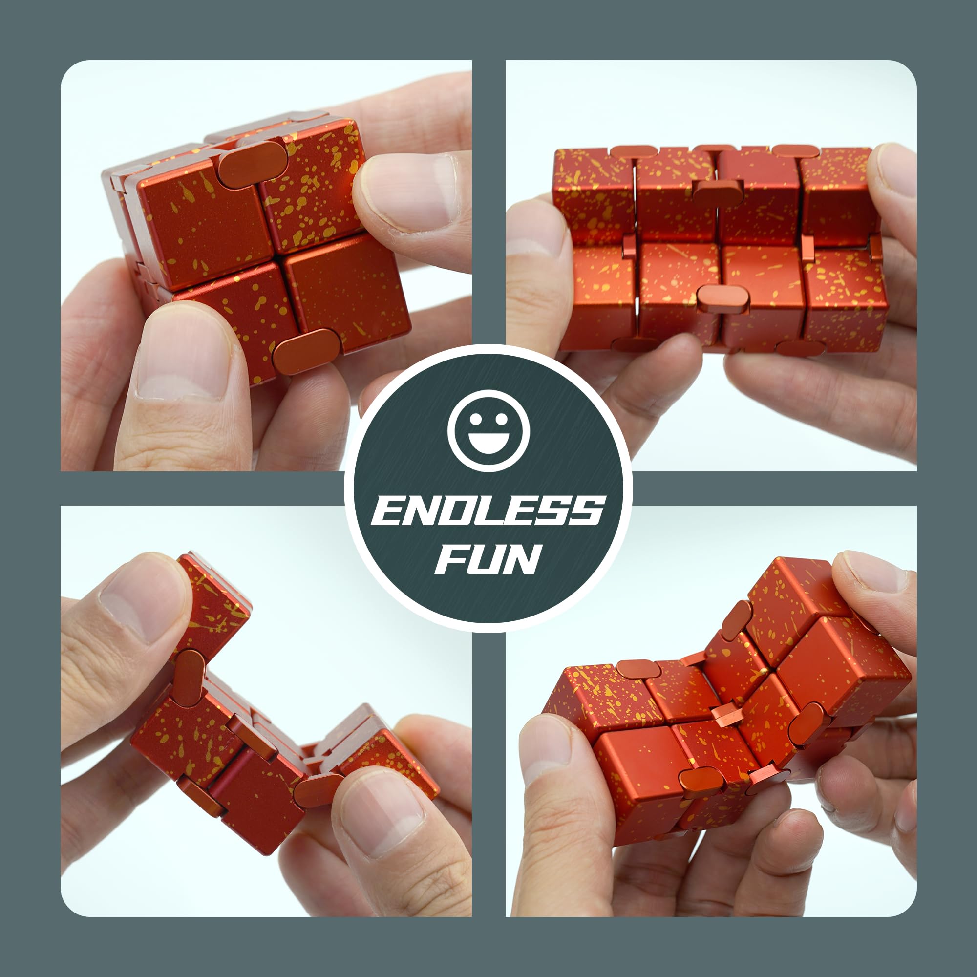 Dolasev Infinity Cube in colors, tactile variety for quick breaks