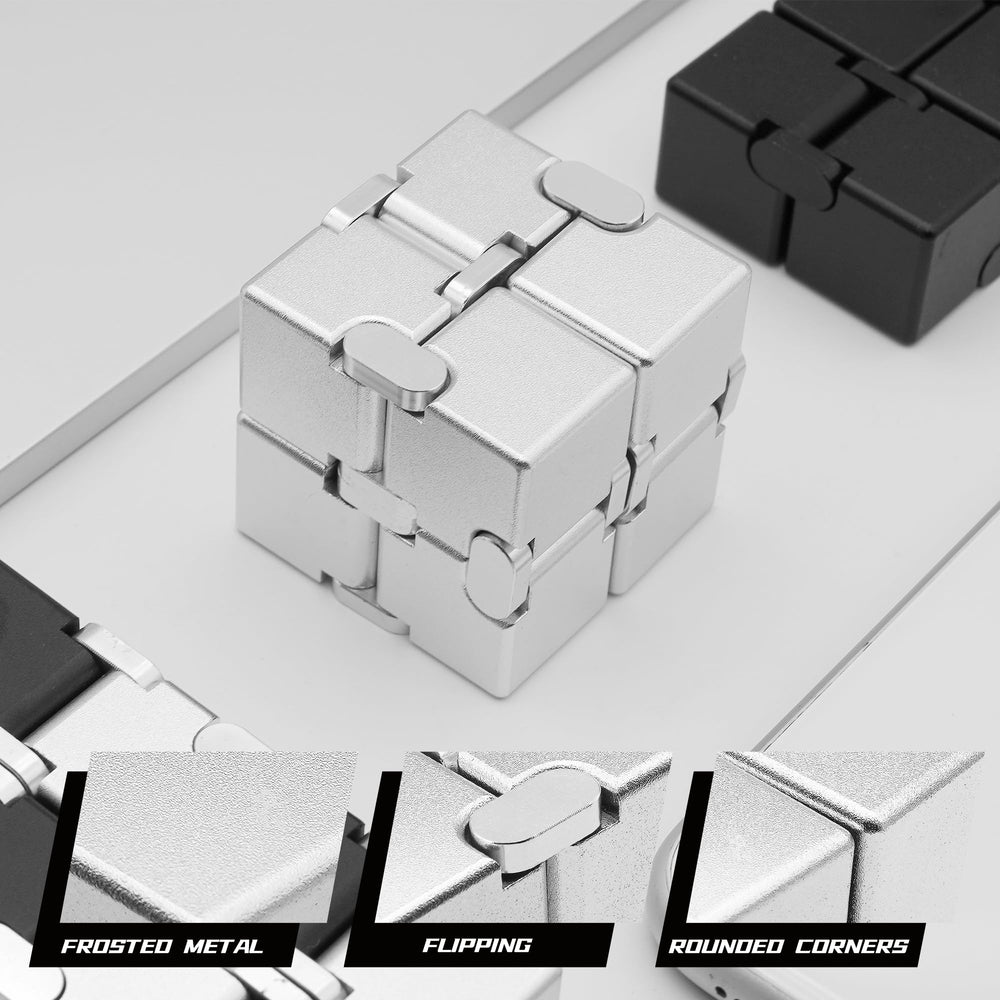 Dolasev Infinity Cube on a desk, aiding focused work and brainstorming