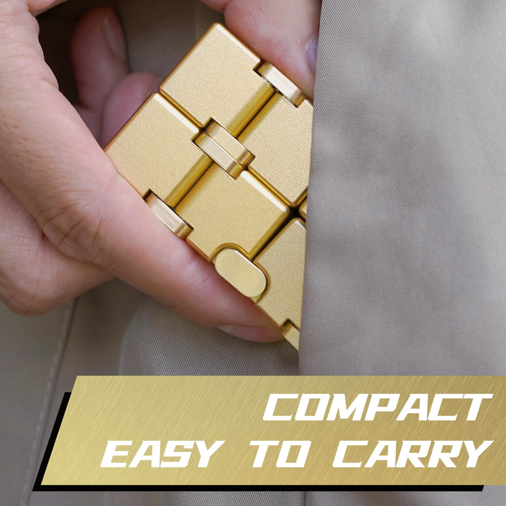 DOLASEV Infinity Cube handheld metal offers satisfying tactile feedback for focused work.