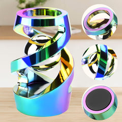 DOLASEV rainbow desk toy CNC rounded edges provide comfortable tactile feel.
