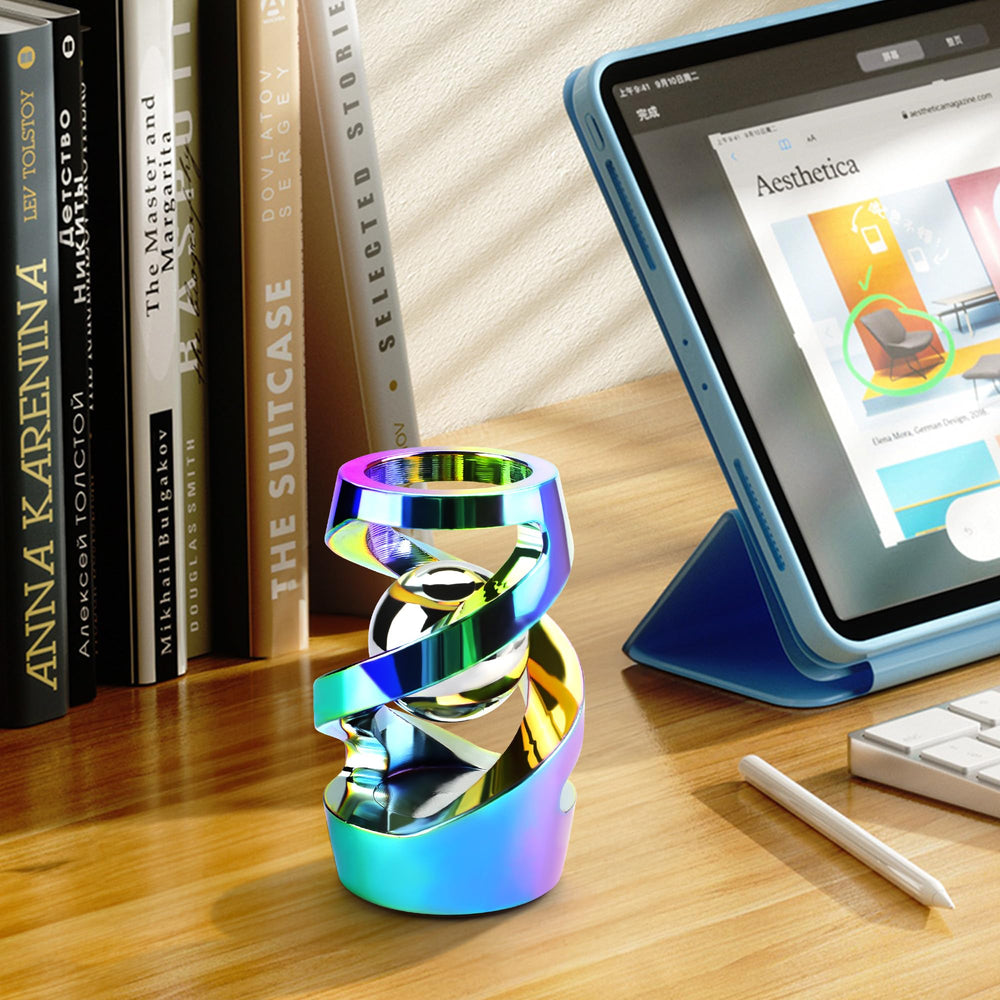 DOLASEV rainbow desk toy smooth rotation supports quiet, focused work.