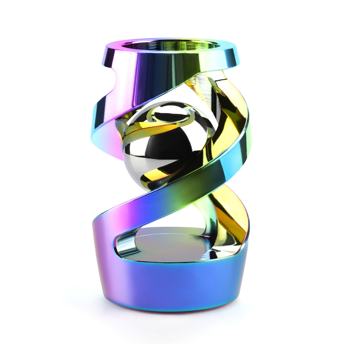 DOLASEV kinetic desk toy rainbow spin offers smooth rotation for focus.