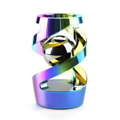 DOLASEV kinetic desk toy rainbow spin offers smooth rotation for focus.