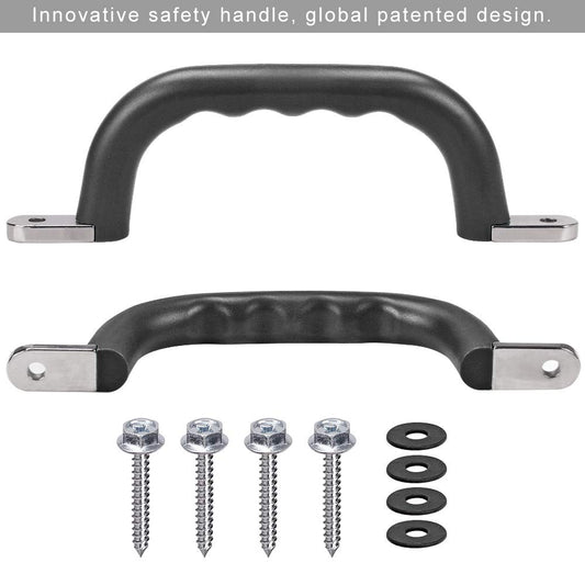 Dolibest 2-pack playground grips mounted on a swing set for stable hold