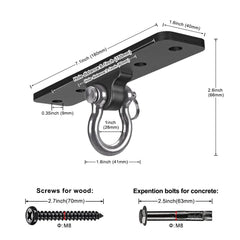 Dolibest aerial yoga ring setup showcases multi-use capability for fitness routines.