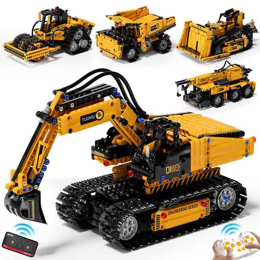 DOLIVE 5-in-1 STEM excavator model for hands-on learning and imagination.