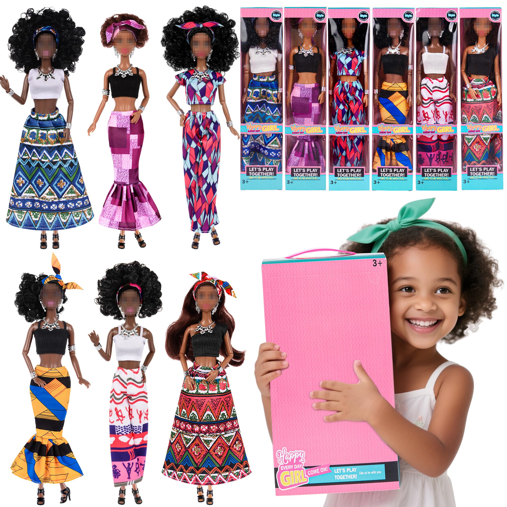 Dollbie 11.5-inch articulated dolls ready for dynamic posing