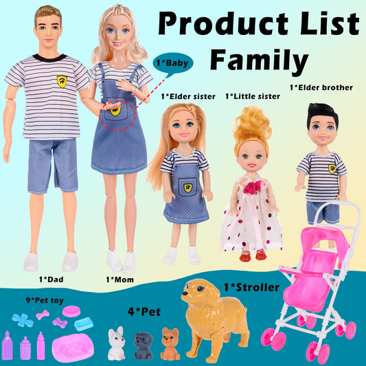 Dollbie dolls family playset dad doll ready for family adventures and role play.