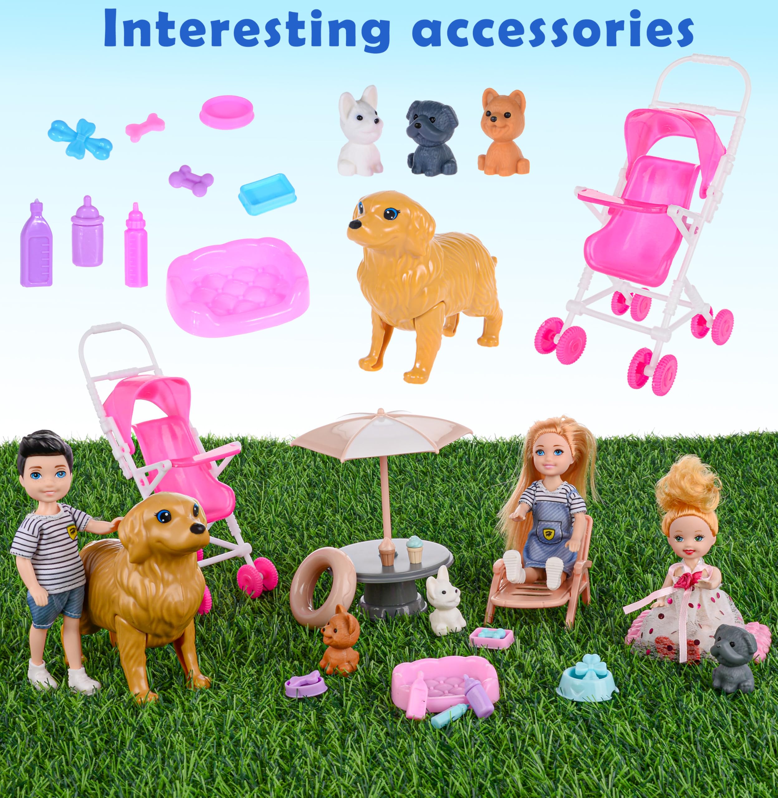 Dollbie dolls family playset son doll suitable for everyday pretend moments.
