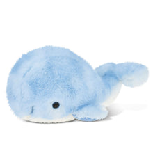DolliBu Blue Whale plush in lying position, ideal cuddle buddy for kids