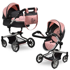 Dolls To Play convertible pram shows bassinet and seat configuration for imaginative play.