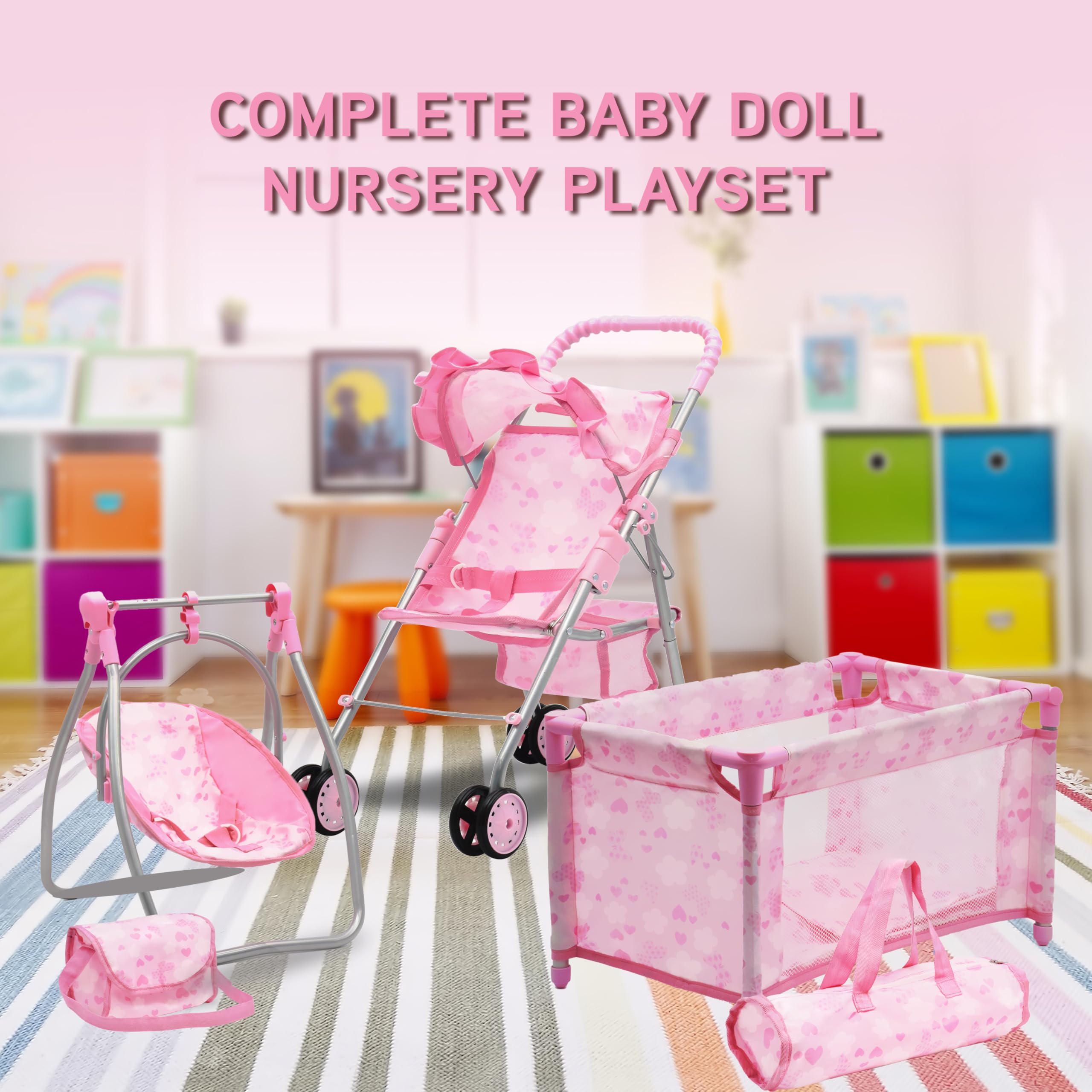 Dolls To Play diaper-bag-storage keeps essentials organized during playtime