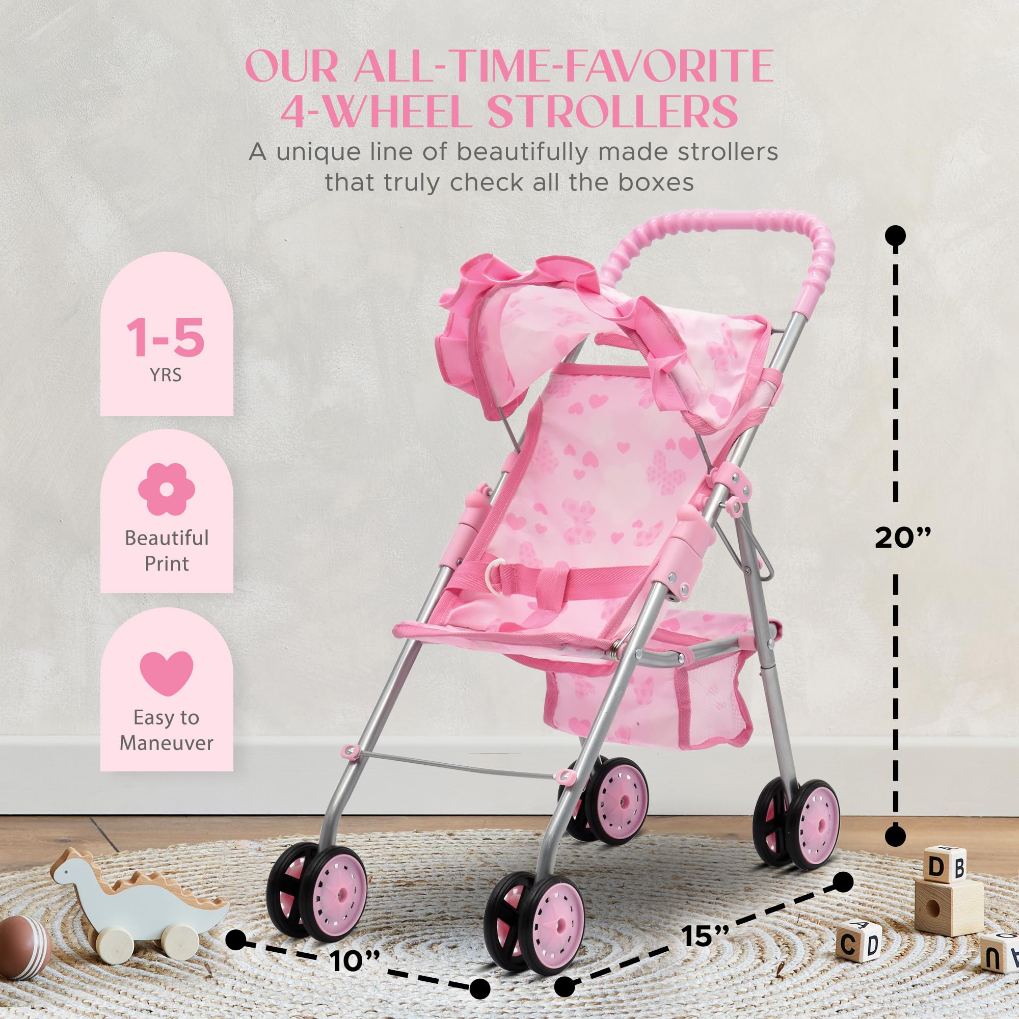 Dolls To Play doll-crib-playset offers cozy, realistic pretend sleeping