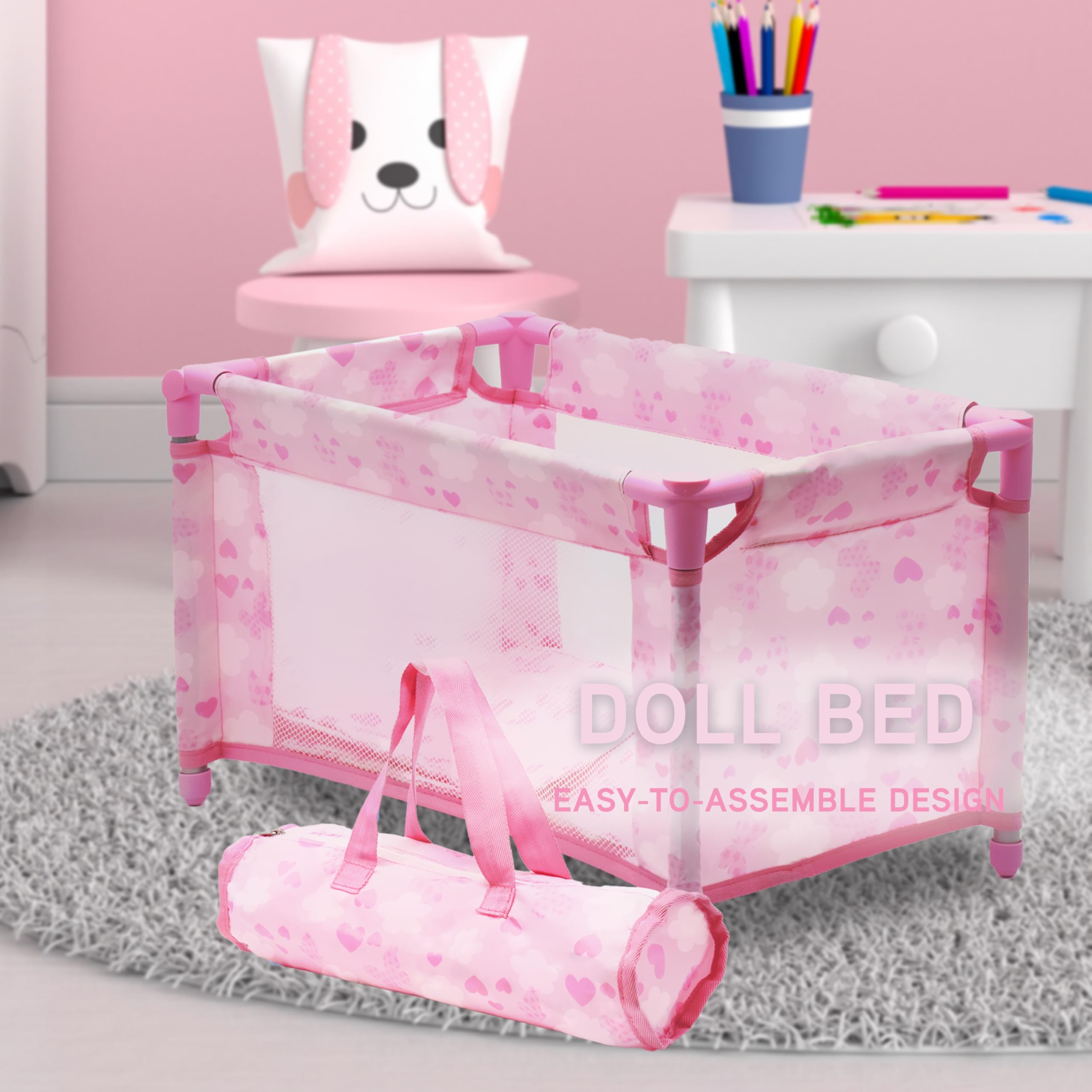 Dolls To Play floral-pattern-furniture adds stylish realism to playrooms
