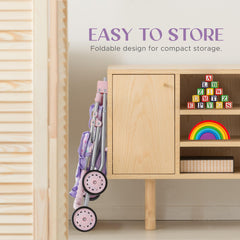 Dolls To Play storage basket with accessories keeping playtime organized.