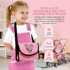 Dolls To Play storage basket and diaper bag for organizing doll accessories