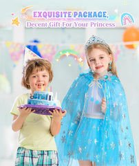 DOLNOW multi-layer tutu skirt with elastic waistband fits growing little ones.