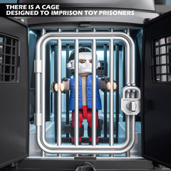 Doloowee Police Car Toy Truck lights and siren enhance role-play realism.