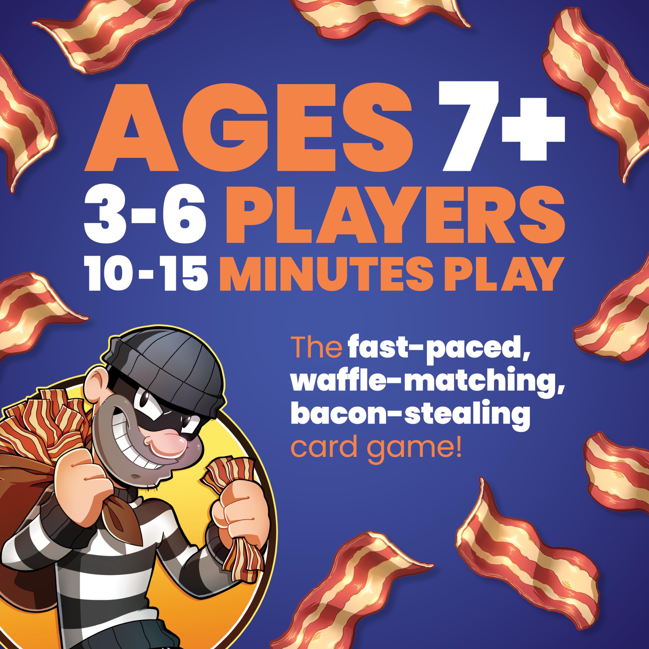 Dolphin Hat Games Awful Waffle card shown, adds excitement to family game night