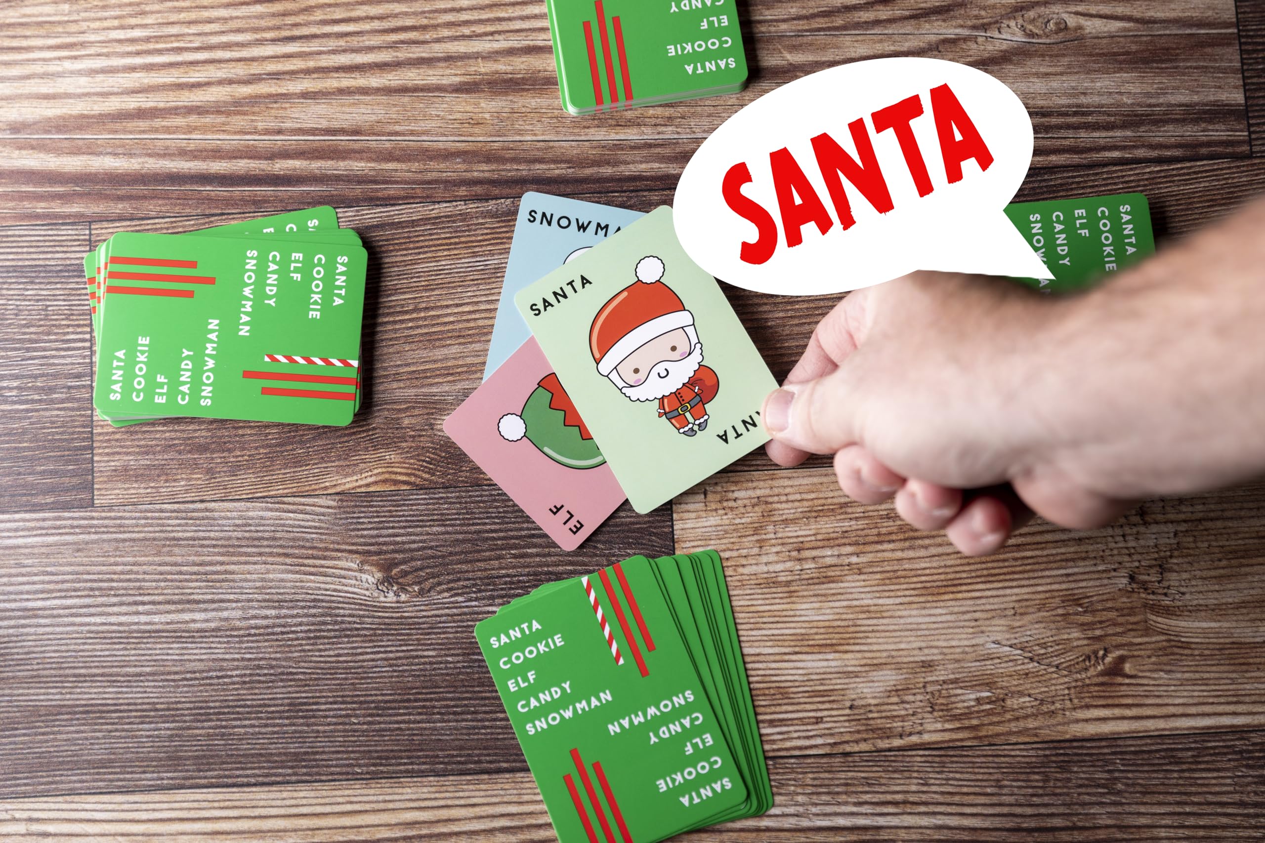 Dolphin Hat Games holiday card game illustrations to boost festive party vibes