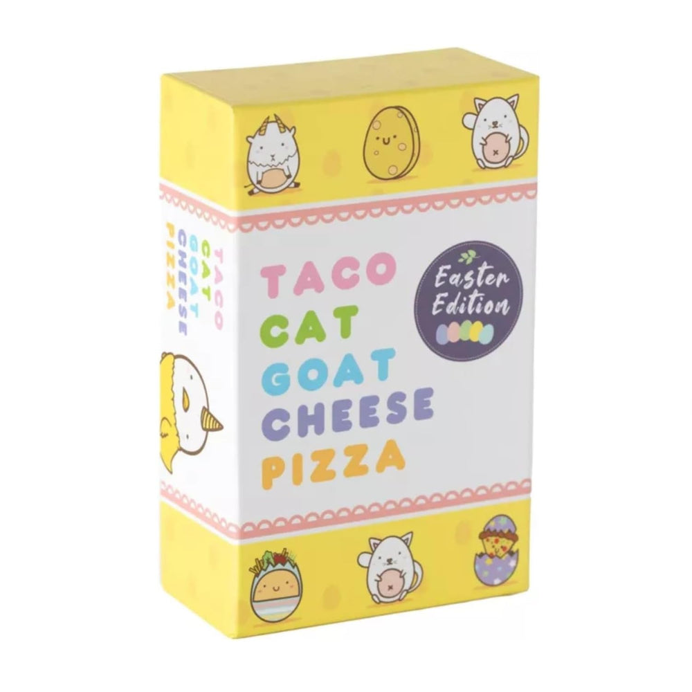 Dolphin Hat Games Taco Cat Goat Cheese Pizza Easter Edition pack front for family fun