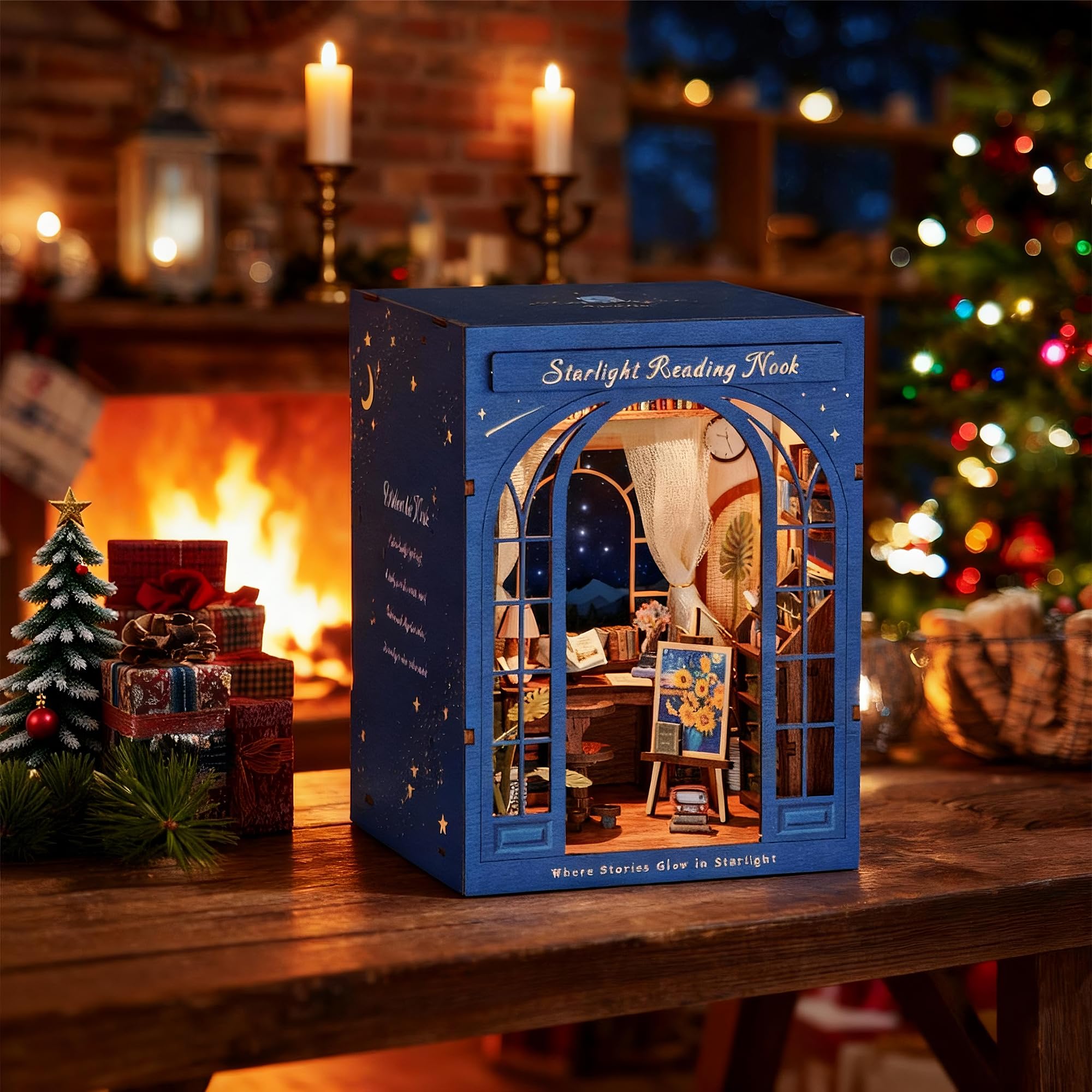 Dolphin Island desk or bookshelf display idea inspires cozy corners.