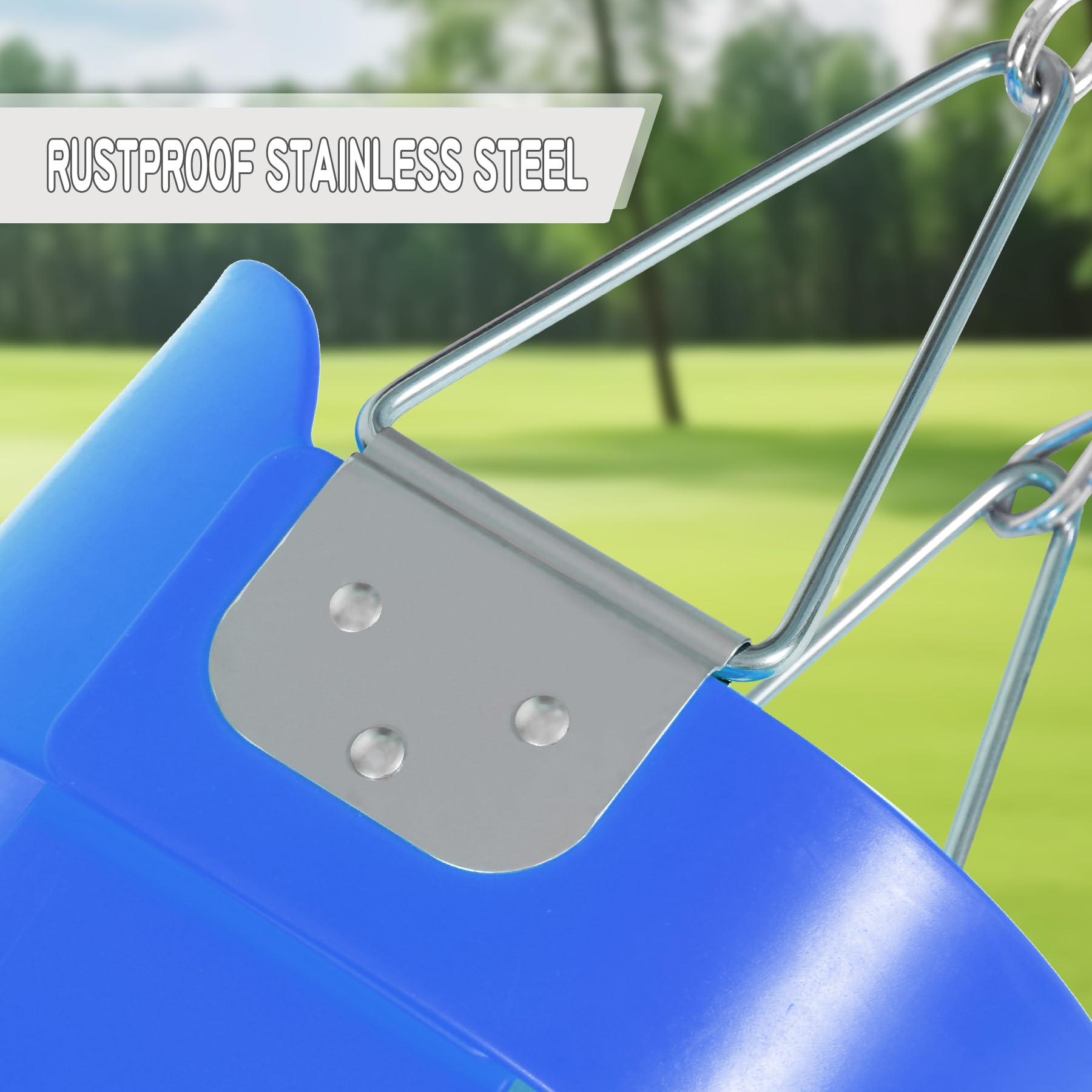 Domaker 59-inch coated chain demonstrates adjustable length for various setups.