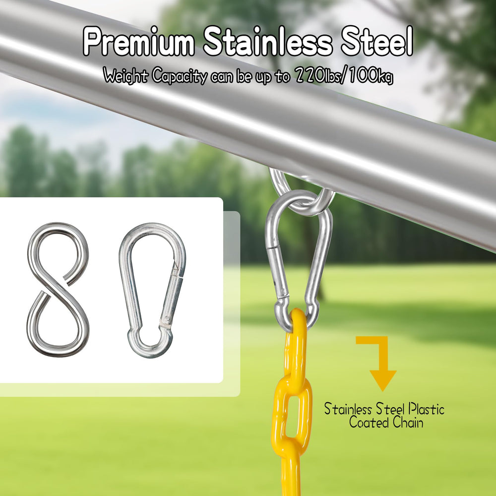 Domaker straps and hooks included for quick, versatile setup.