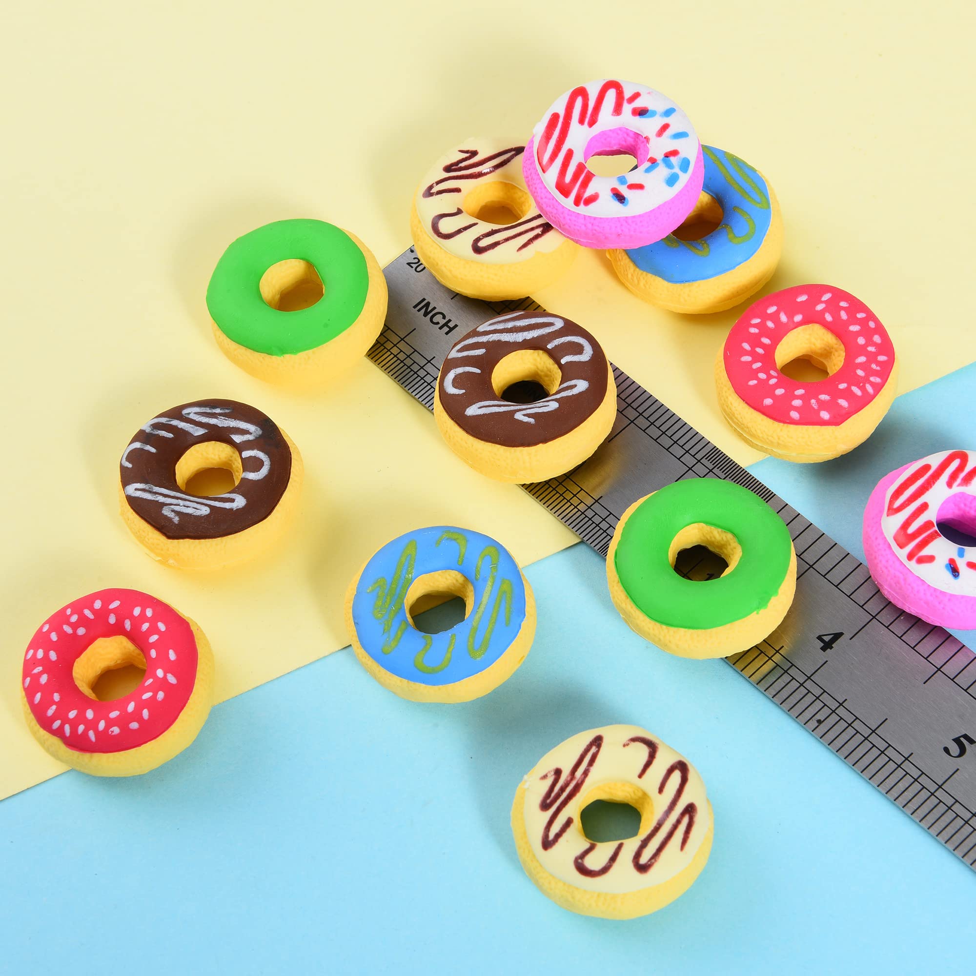 DOMG Donut Erasers: non-toxic, latex-free for safe kid use