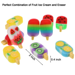 Vibrant erasers brighten notes and homework while remaining durable and safe