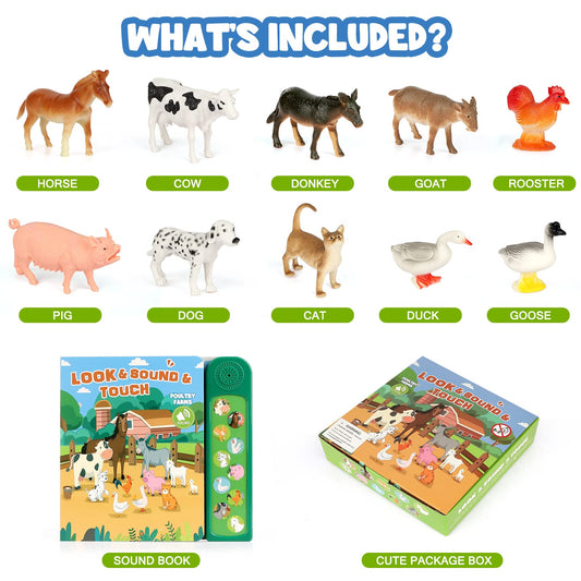 DOMNIU farm animal figure horse supports storytelling and sound association during play.