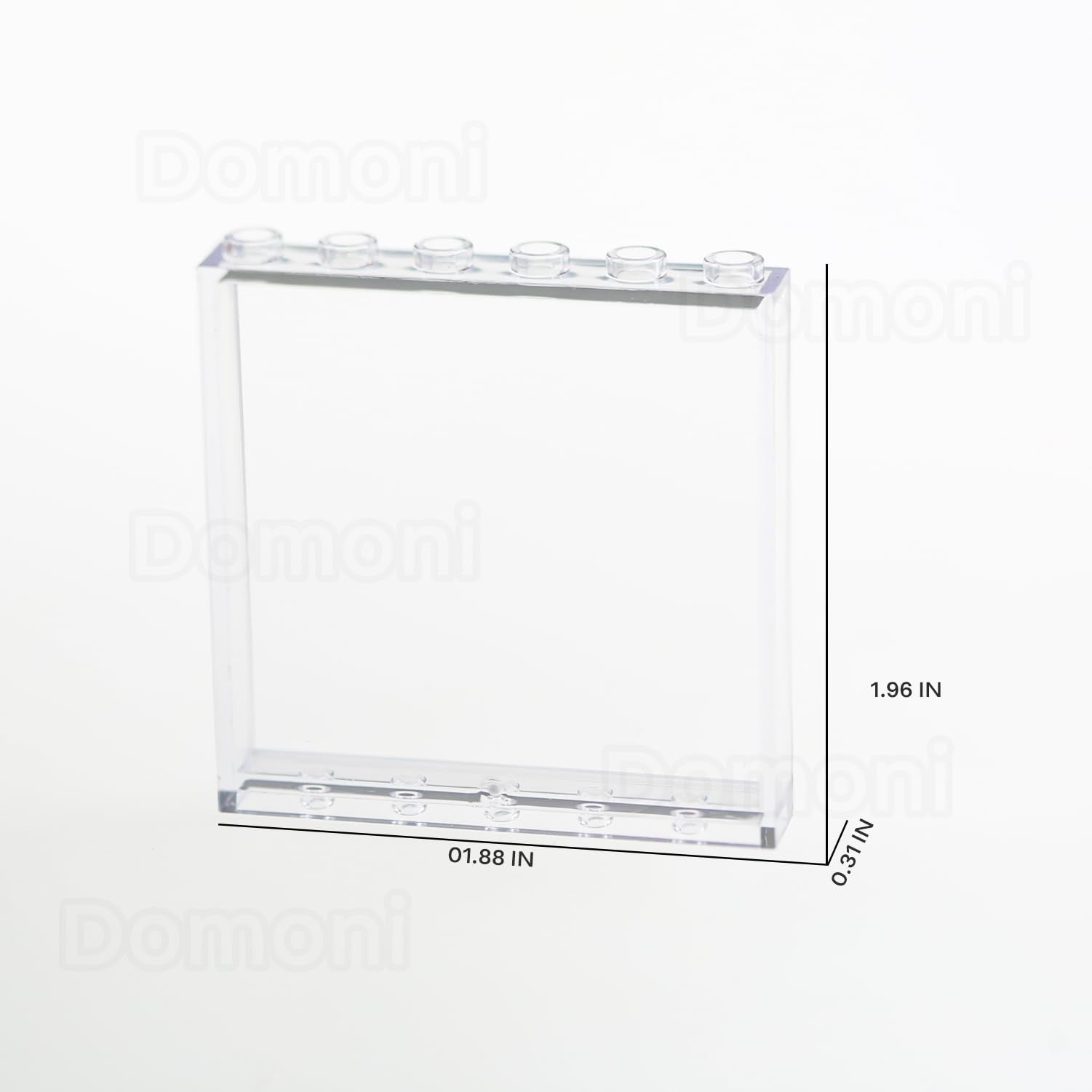 Domoni clear bricks 1x6x5 classroom-activity presents classroom-ready creativity and collaborative building