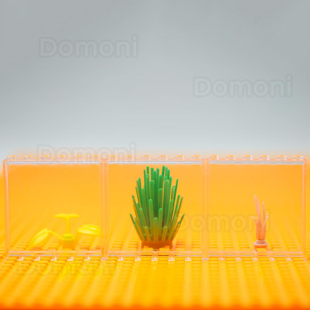 Domoni clear bricks 1x6x5 house-design captures architectural potential with transparent pieces