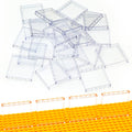 Domoni clear bricks 1x6x5 side view highlights versatile transparent design for windows and modern builds