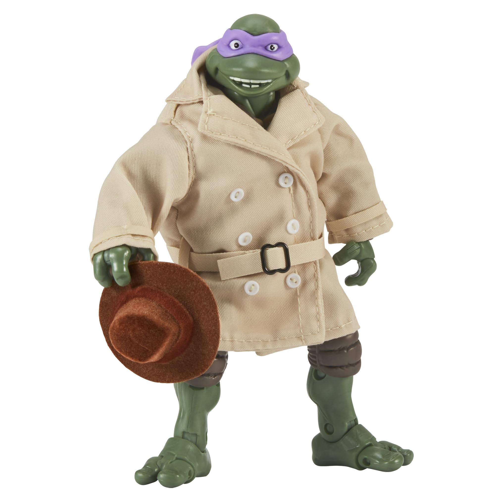 Donatello in disguise front view highlights stealth costume details.