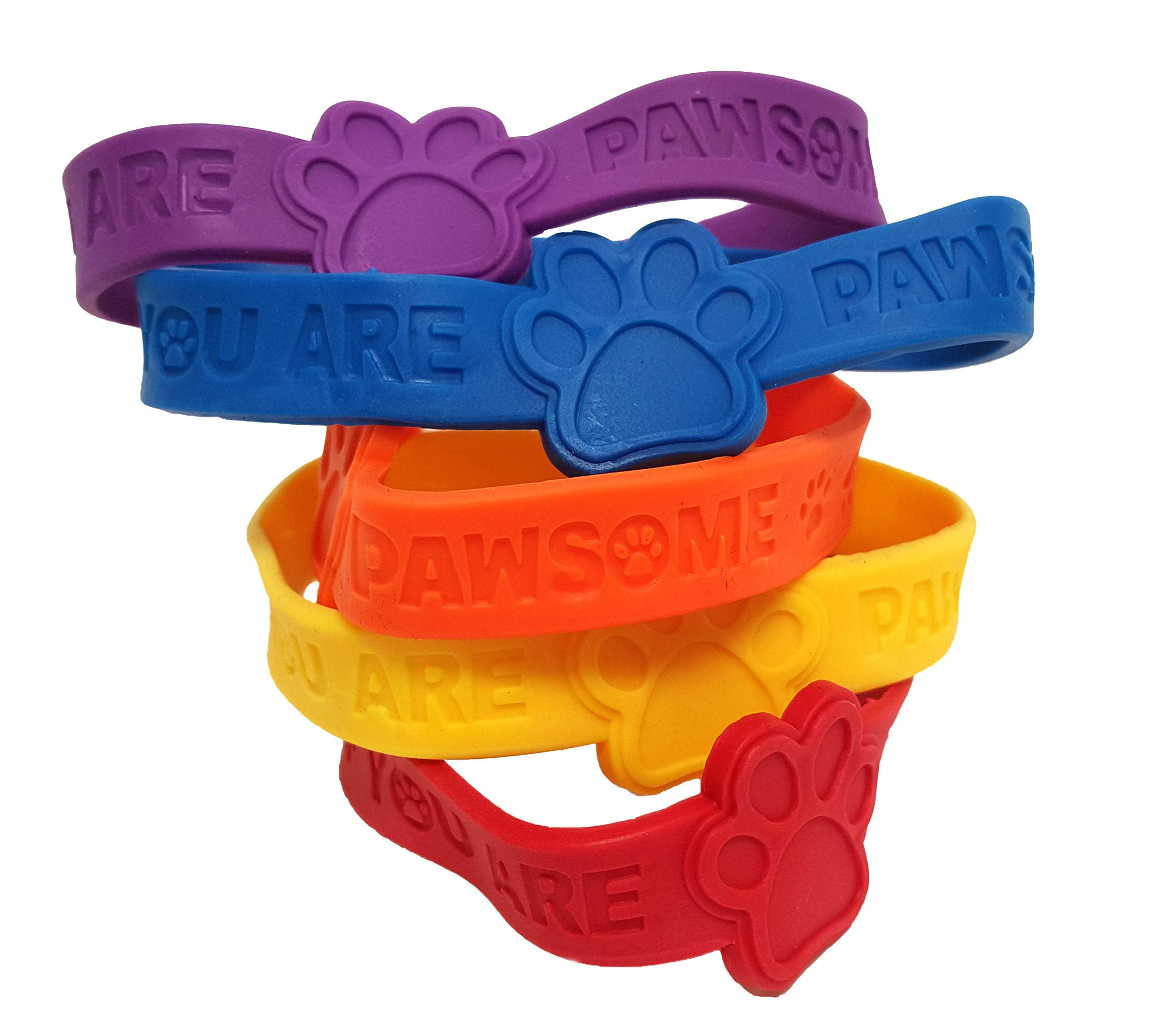 Dondor multicolor neon bracelets display eye-catching hues ideal for goody bags.