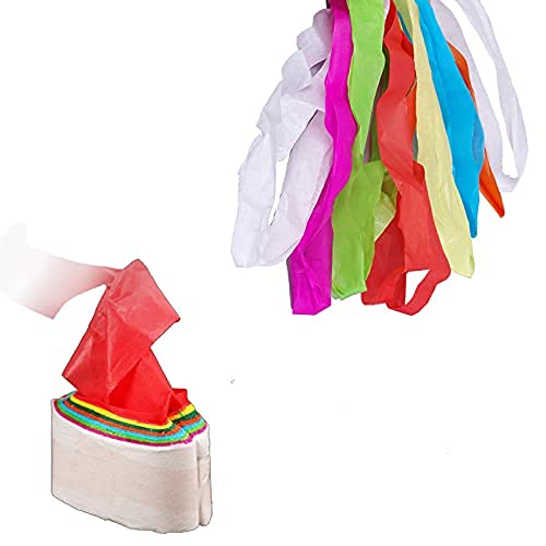 Dong Huang vomit paper prop showcases multicolor strands for performances