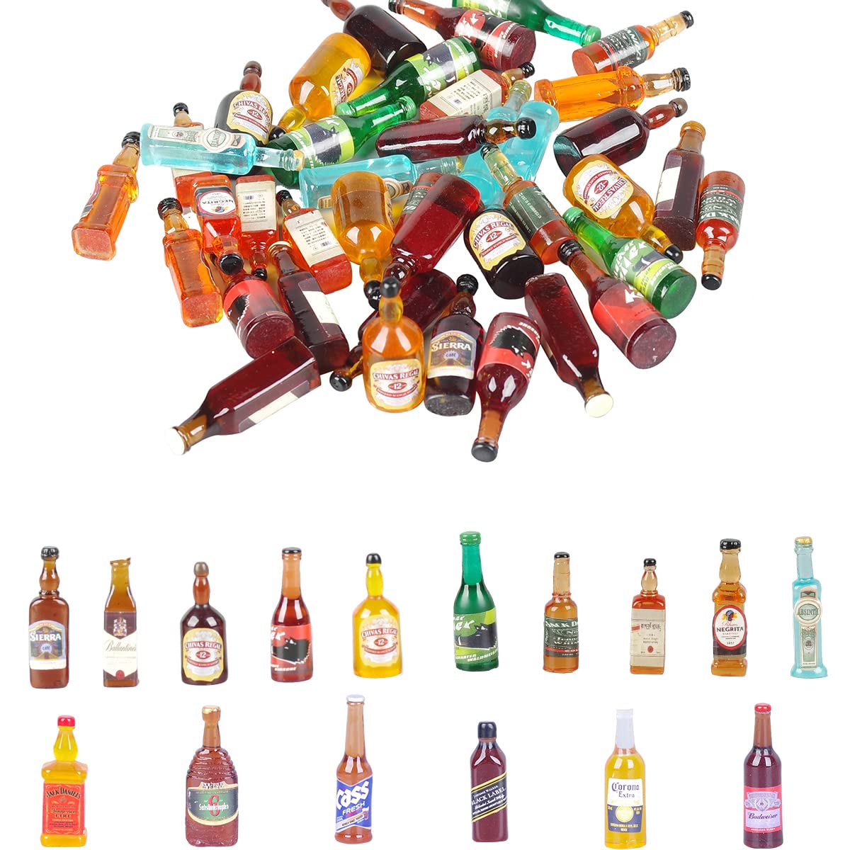 Dong Huang waterproof miniature bottles for garden miniatures and displays.