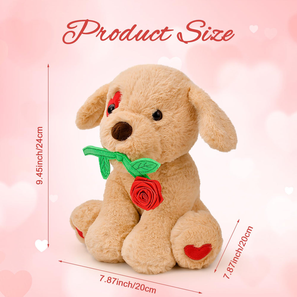 Donse dog on desk decor, brightens desks and shelves