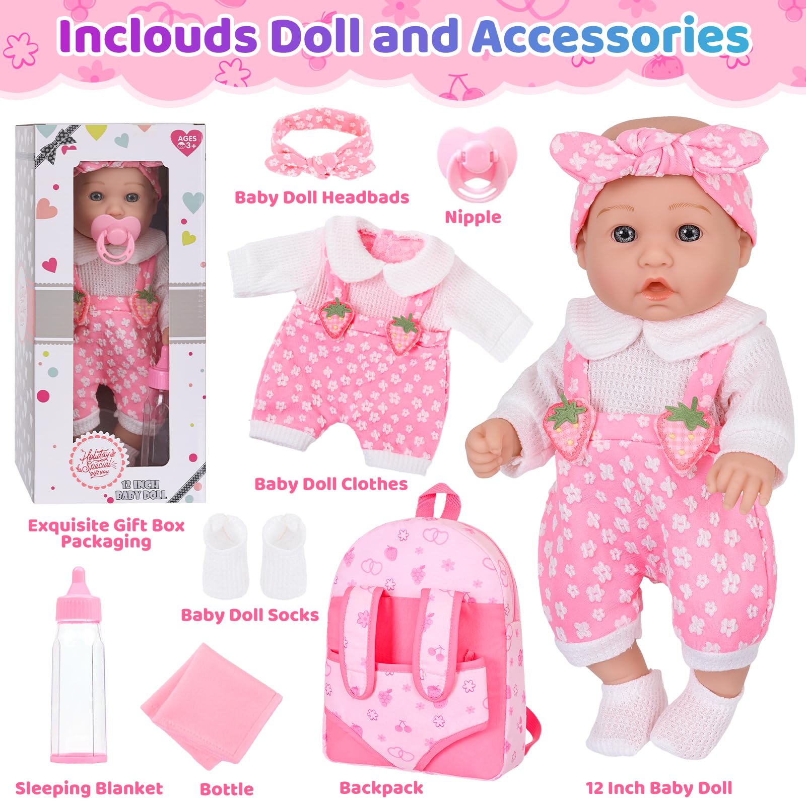 DONTNO baby doll face close up lifelike expression for imaginative storytelling