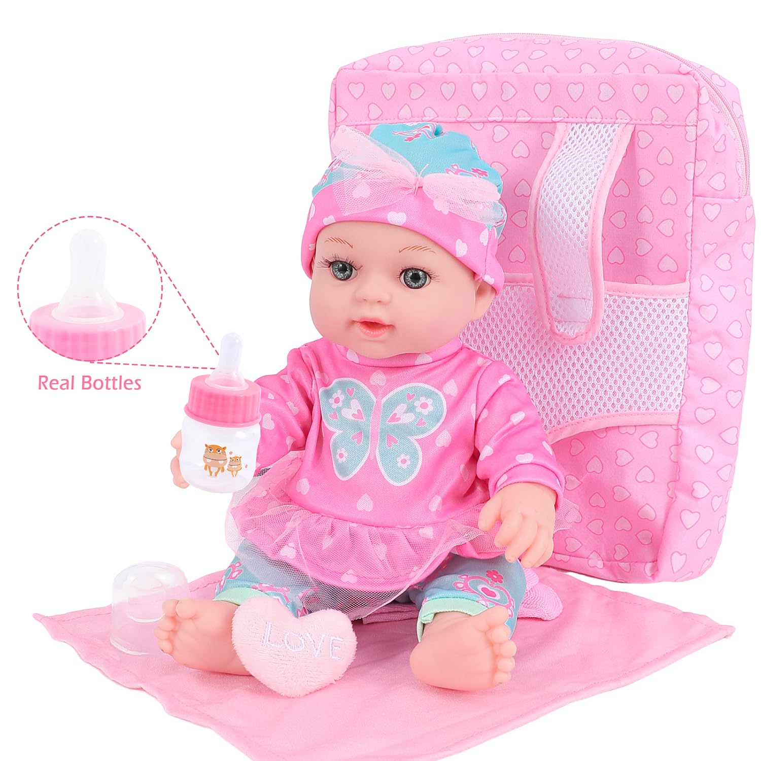 DONTNO backpack for doll accessories keeps play organized
