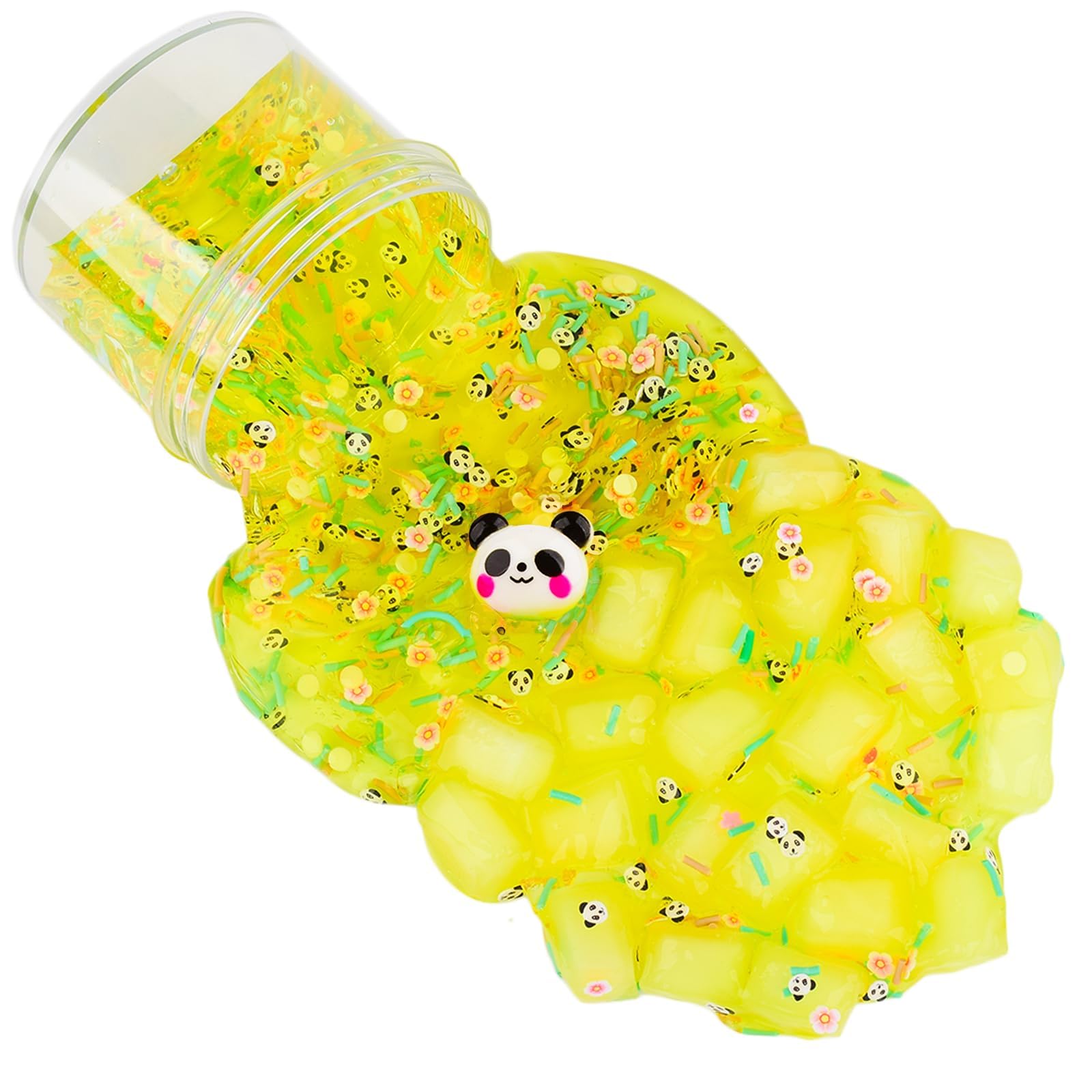 DONYMAIGIDI jelly cube crunch slime close-up for satisfying squish
