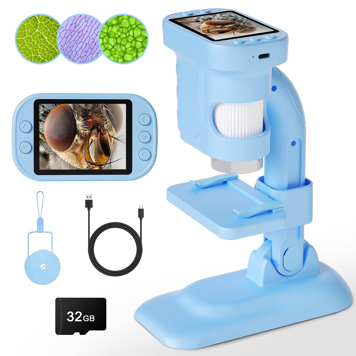 Doobuli Kids Microscope 3in1 view for close-up exploration.