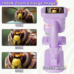 Doobuli Kids Microscope telescope-8x reveals distant details during outdoor study.