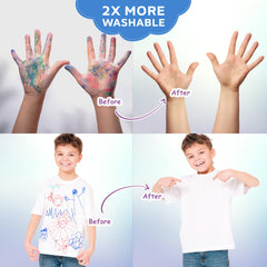 DOODLE HOG easy-grip design supports comfortable toddler drawing