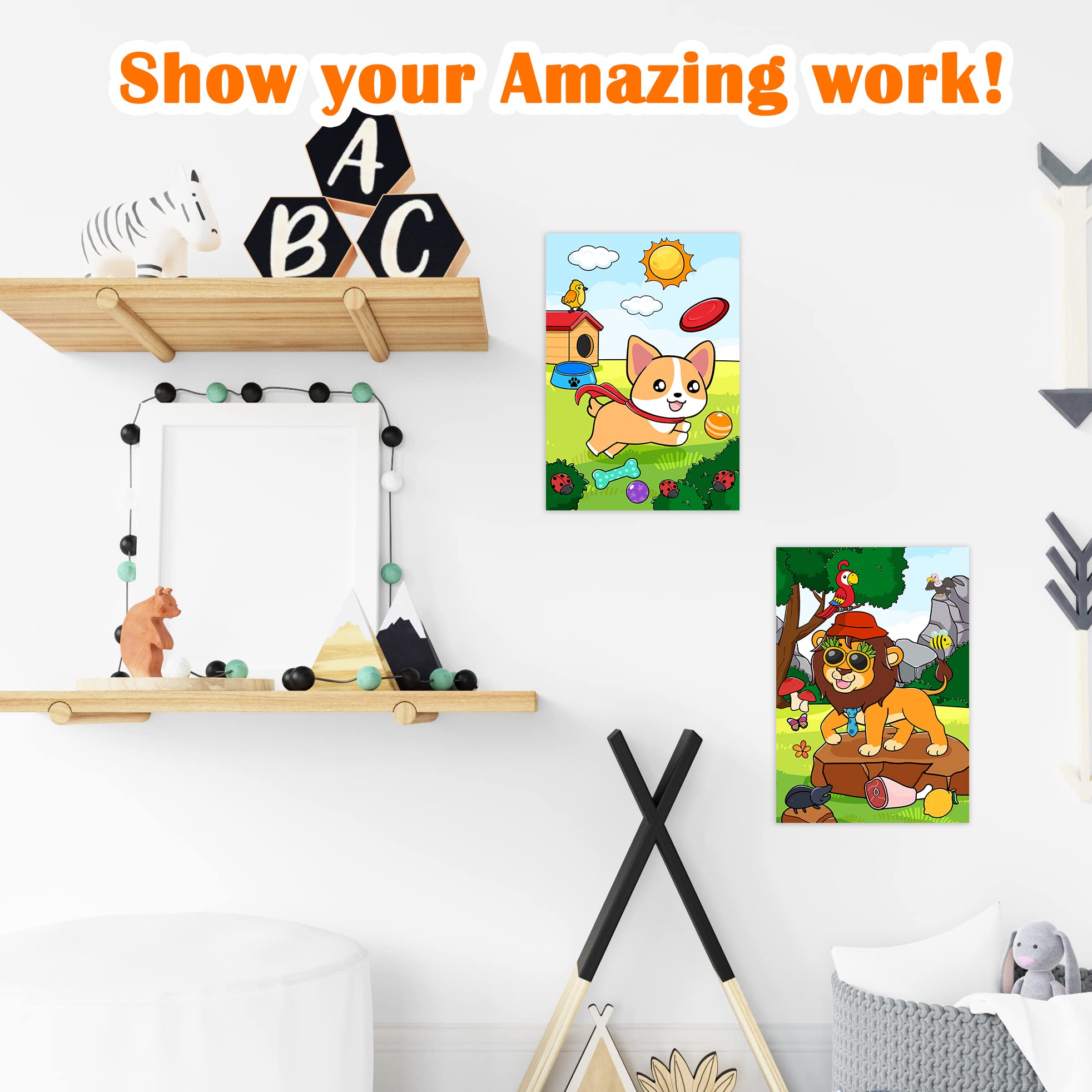 DOODOU 10x7 size, compact travel companion for kids ages 2-8