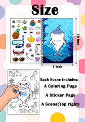 DOODOU spiral binding, book lies flat for easy coloring and sticker play