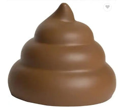 DoodyCalls Poop Emoji Stress Ball held in hand for portable, playful stress relief.