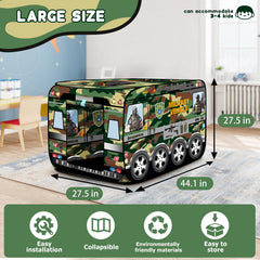 Doolmin imaginative green vehicle design inspires storytelling and role play.